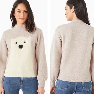 Kate Spade Wool Polar Bear Sweater XS